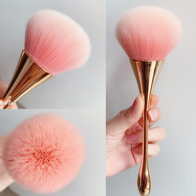 Little Waist makeup brush, large loose brush, soft bristle blush brush, rose gold highball cup makeup brush, beauty tools Application Scenario