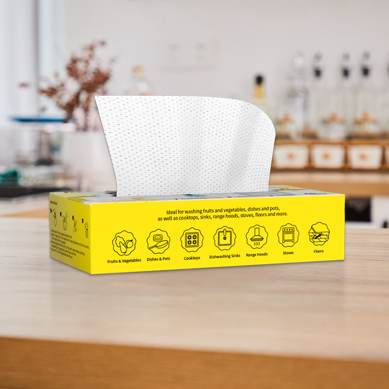 Disposable bubble dishcloths can be used as multi-functional cleaning cloths to remove dirt and grease. They are essential kitchen paper towels and cleaning cloths