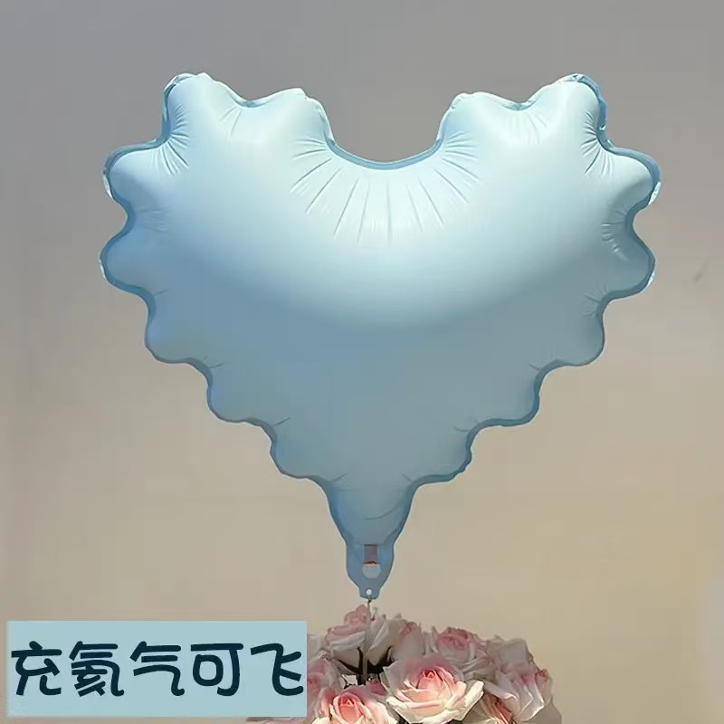 18-inch wavy pink heart-shaped aluminum film balloon birthday photo store atmosphere decoration balloon Application Scenario