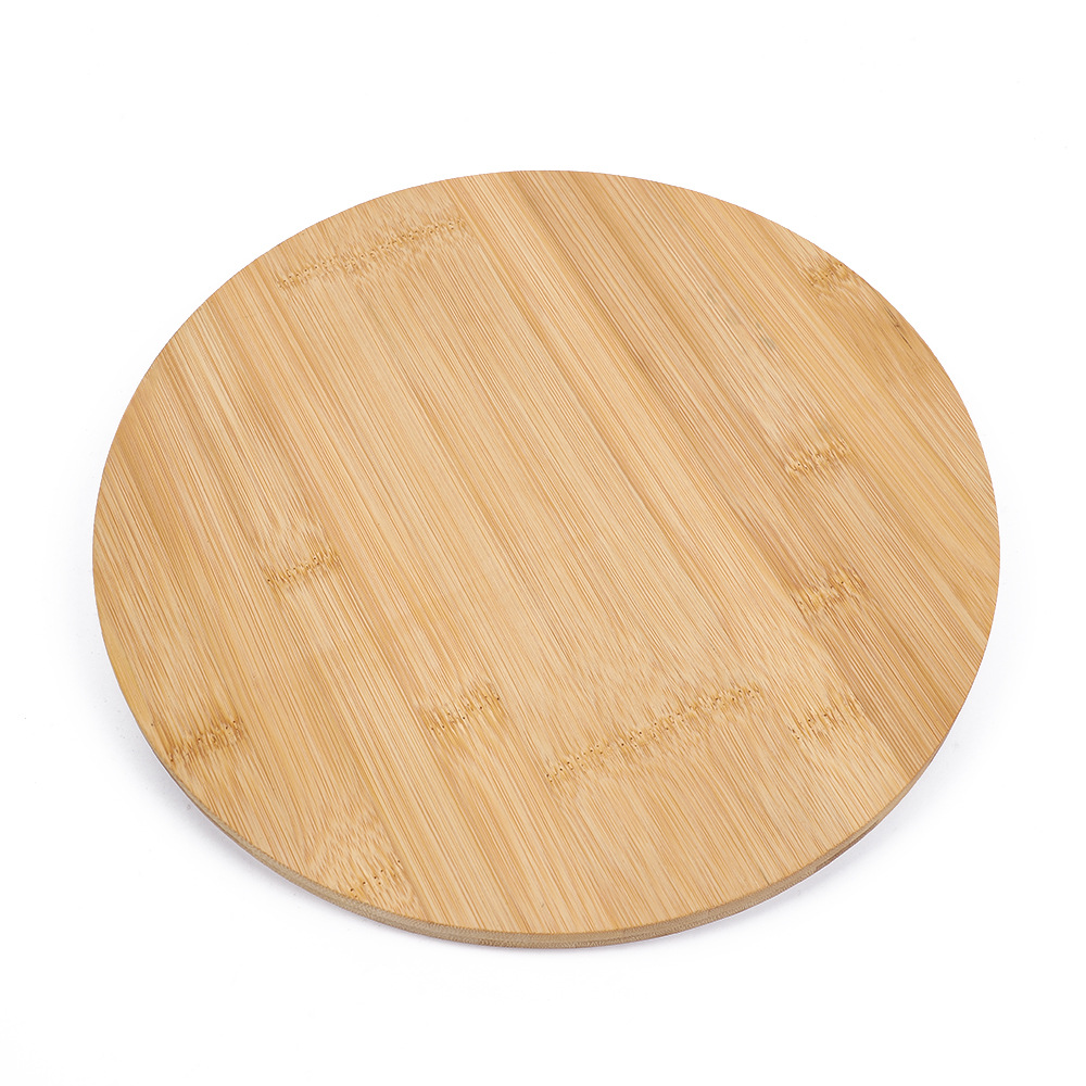 Cocina mesa giratoria de madera sólida multifuncional hogar bambú madera giratoria pequeño disco hotel restaurante fruta creativa postre bandeja de madera Item Picture