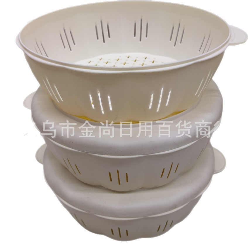 Light luxury internet-famous salad bowl with lid and hammer pattern, household plastic salad bowl, Japanese-style living room creative transparent fruit plate Item Picture