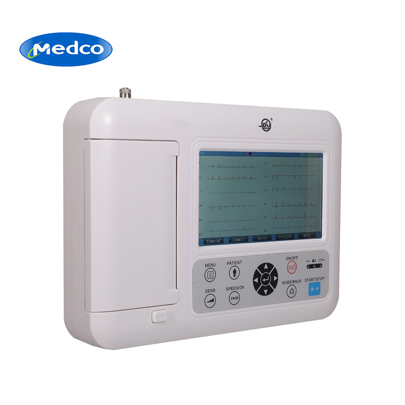 跨境专供ECG-32C三道心电图机便携式小型3通道自动调节心电图机