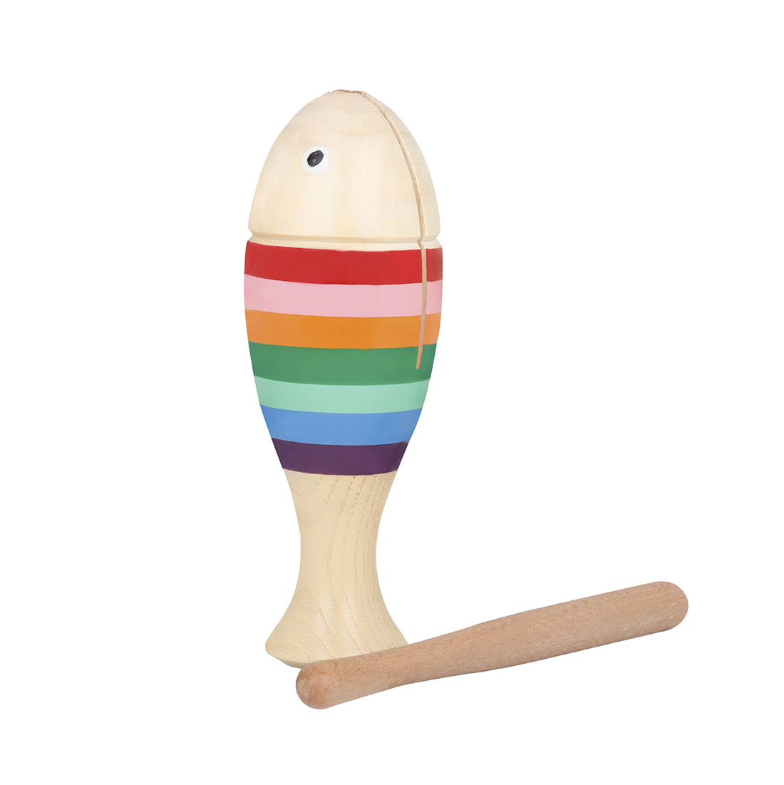 Cross-border wooden fish clappers, percussion instruments, fish-shaped clappers, music teaching AIDS for children in kindergartens, frog-sounding tubes, and shavers details Picture