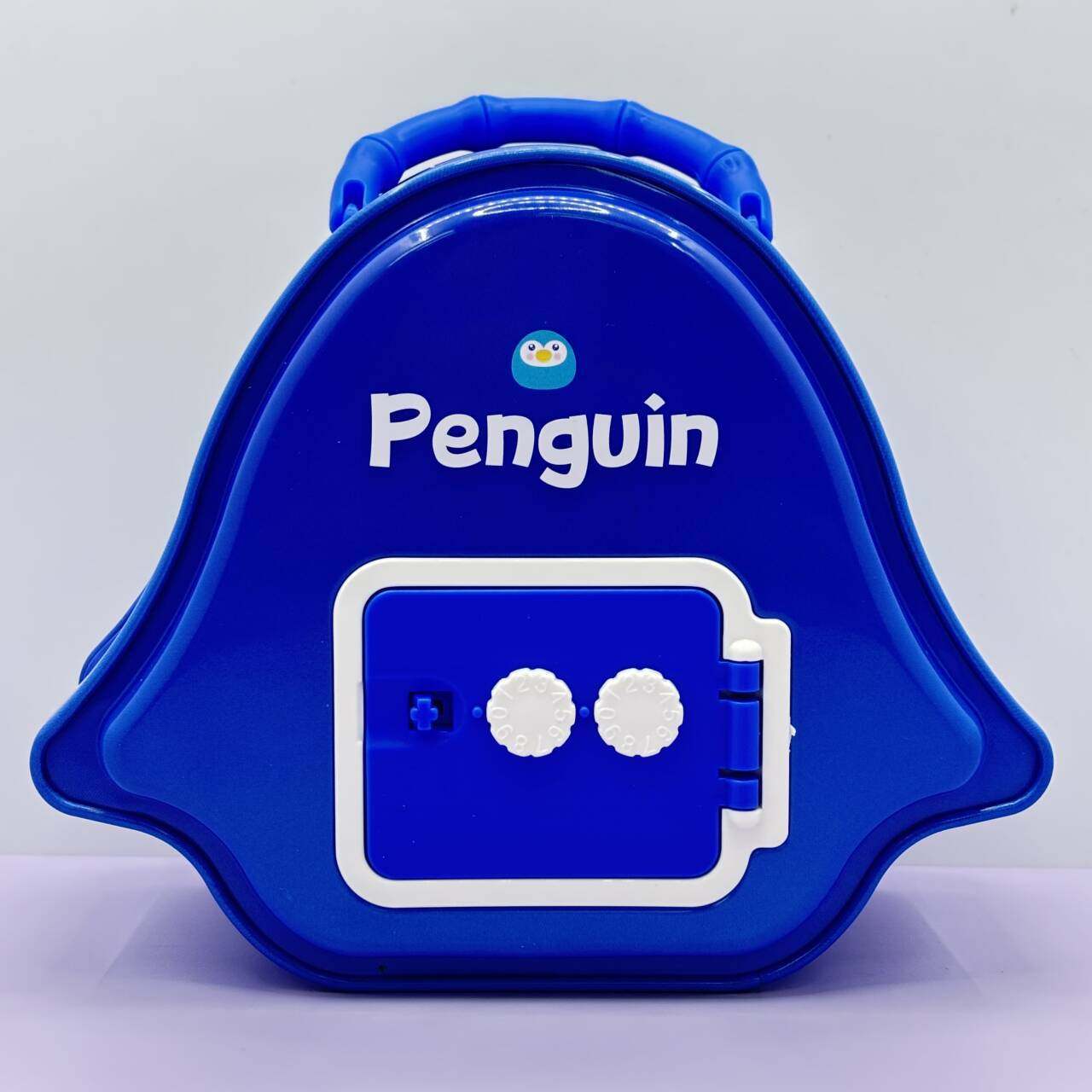 2025 New Penguin Password Piggy Bank Birthday Gift, children's tinplate shockproof and durable creative piggy bank details Picture