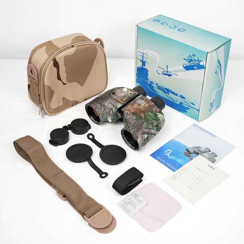 10X50 Compass Telescope All-Metal High-Sealed Distance Measurement Waterproof Outdoor Low-Light Night Vision Binoculars Specification drawing