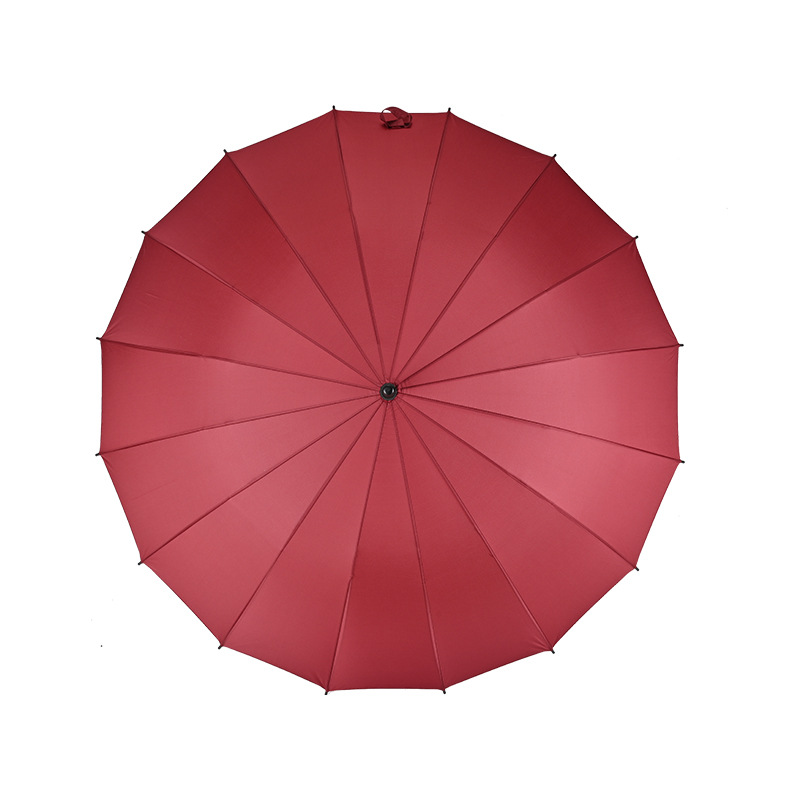 Red golf umbrella, windproof, thickened large canopy Specification image
