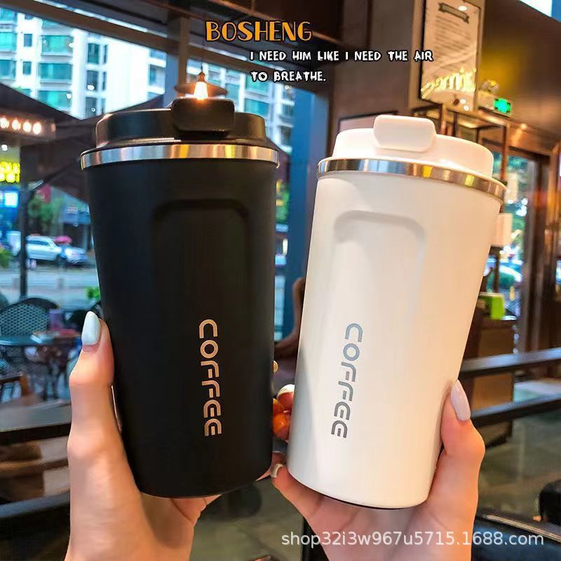 Cross-border stainless steel insulated cup, double-layer vacuum flip lid coffee cup, intelligent temperature display, high appearance level, couple car water cup Application Scenario