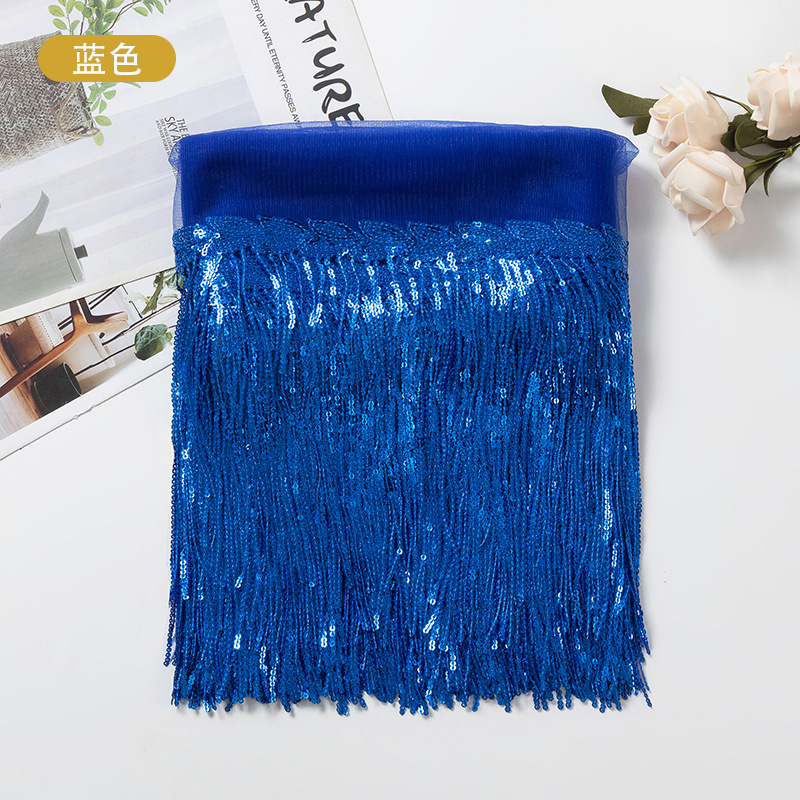 20Cm Leaf Sequins, Tassels, Lace, Stage, Latin Dance, Sequins, Beards, Tassels, Clothing, Curtains, Accessories, Hanging Tassels, Flowers details Picture