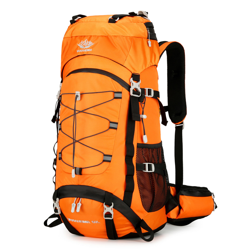 Yitu Outdoor Sports Mountaineering Bag 60-liter large capacity 2025 Autumn New Backpack, hiking, Camping and travel backpack Item Picture