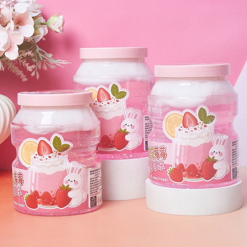 芝芝莓莓起泡胶超大解压无毒史莱姆彩泥橡皮泥起泡胶diy厂家批发