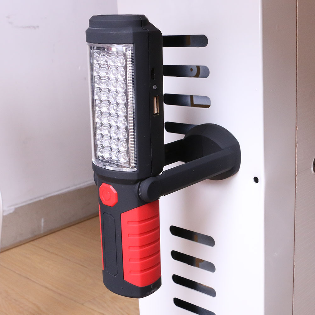 36+5LED emergency work light, USB charging work light with magnetic bracket, car maintenance light, inspection light, flashlight Application Scenario