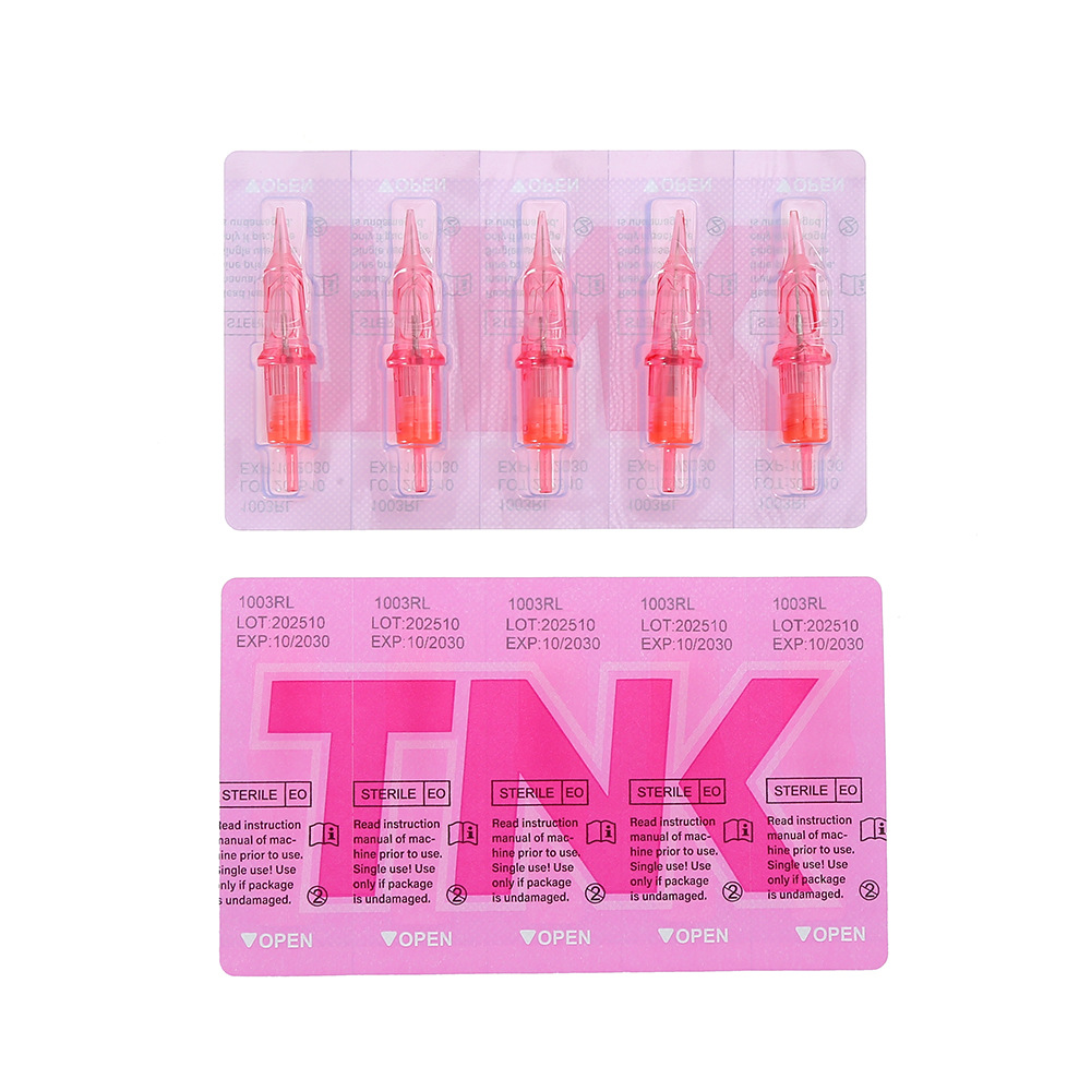 Electric current meter needle, tattoo needle, wild line eyebrow, pink one-piece needle, 5-piece set, tattoo equipment, beauty tools wholesale Application Scenario