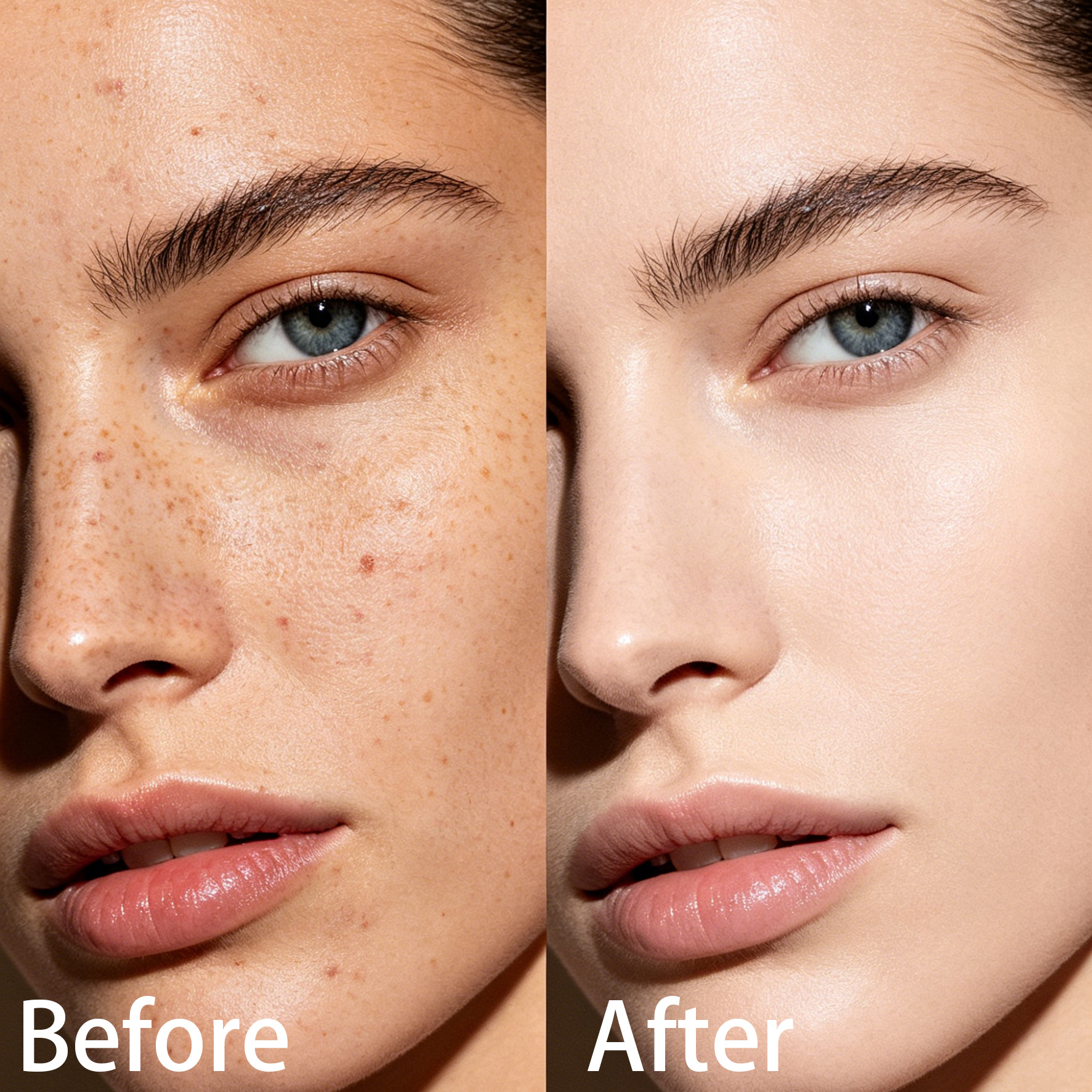 DAWANG ROSE Cross-border Foundation Concealer, Light and thin, no smudging, no powder sticking, dry skin Cream Foundation details Picture