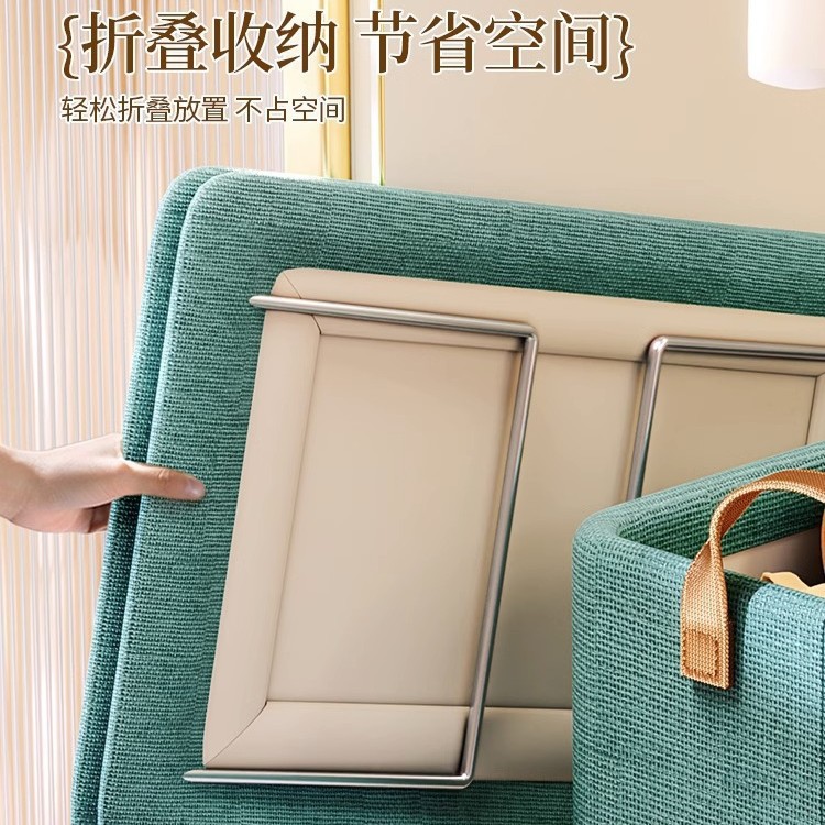 Clothes, trousers, underwear storage box, home wardrobe, clothing storage box, steel frame desktop, foldable storage basket Specification drawing