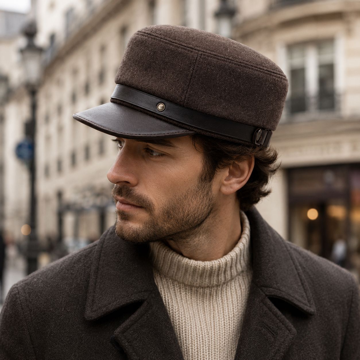 Lana boina otoño invierno hombres y mujeres inglés retro cortex gran cabeza circunferencia gran tamaño sombrero cálido transfronteriza comercio exterior personalizado details Picture