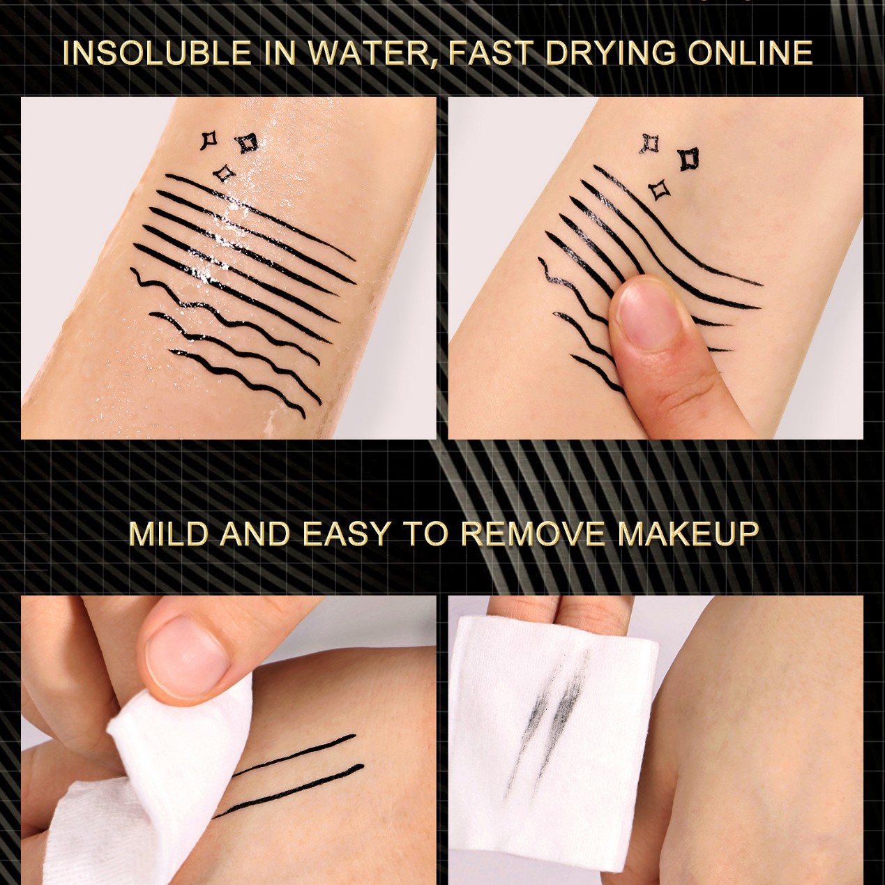 The cross-border BOB eyeliner pen has a matte finish and does not smudge Specification image