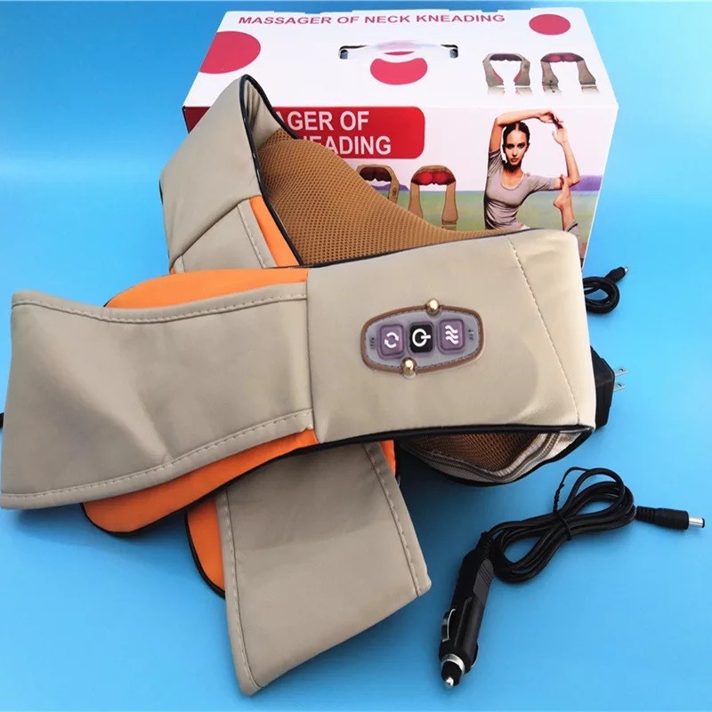 Cervical massager, multi-functional heating massage kneading massager, neck, waist, shoulder, car shawl to relieve fatigue details Picture