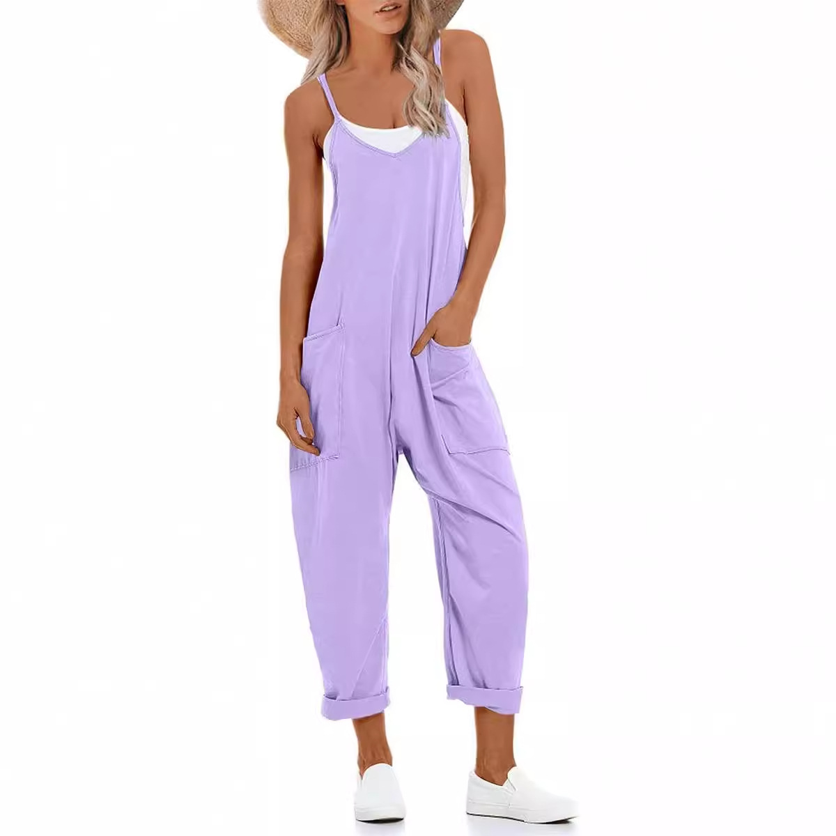 Amazon's best-selling jumpsuits for Summer 2023: Large pocket overalls and loose jumpsuits for women in Europe and America, cross-border Application Scenario