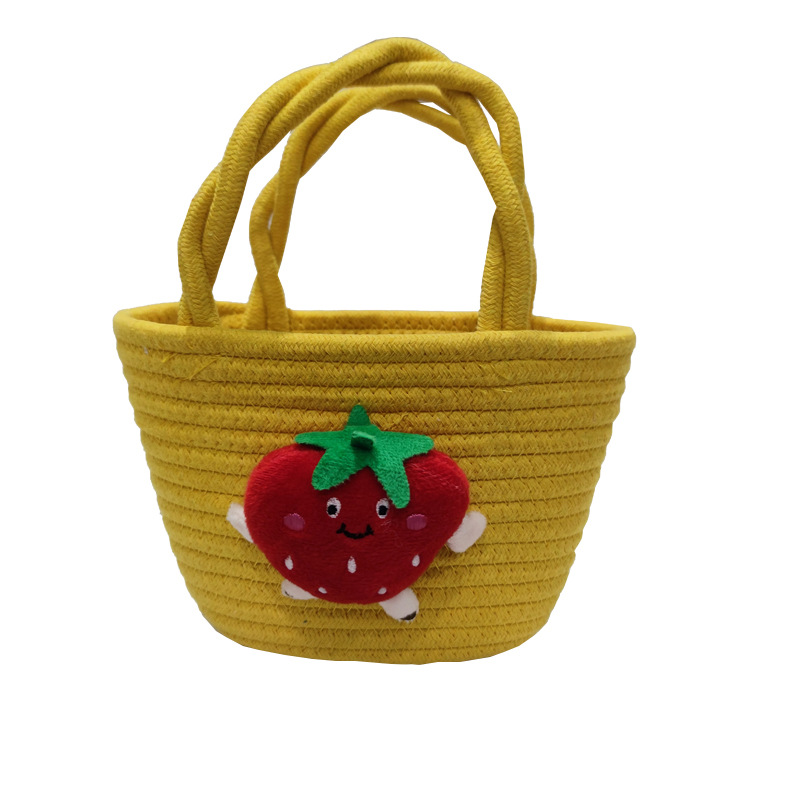 Cute otoño-invierno bolso de las niñas cesta de cocina tejida 2025 nuevo bolso de los niños bolsa de regalo regalo regalo Item Picture