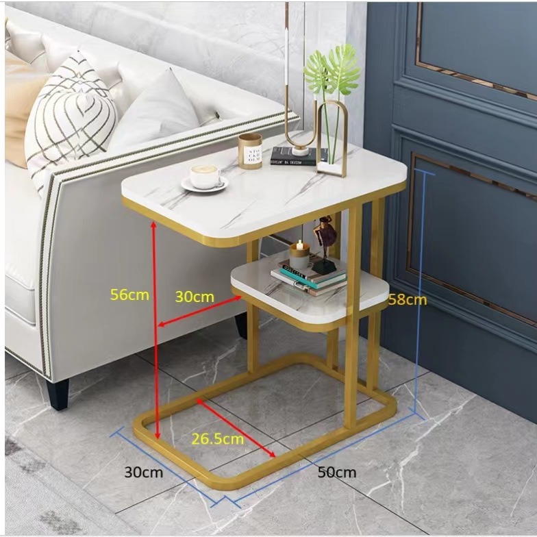 Estilo moderno y minimalista mesa lateral mesa de centro mesa de centro pequeña mesa de centro plegable mesa auxiliar de cama Specification image