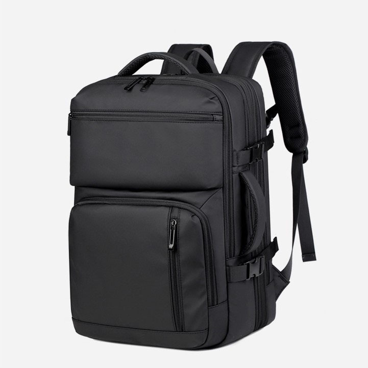 Cross-border fashion business travel backpack, business-inch computer backpack, large-capacity commuting, high-end men's leather film backpack