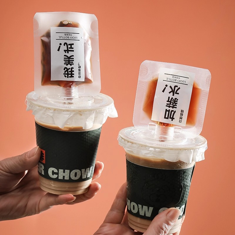 Transparent bagged coffee drink, "I'm bitter at work" American and South African coffee beans, ear-hanging filter paper coffee ear-hanging bag Application Scenario