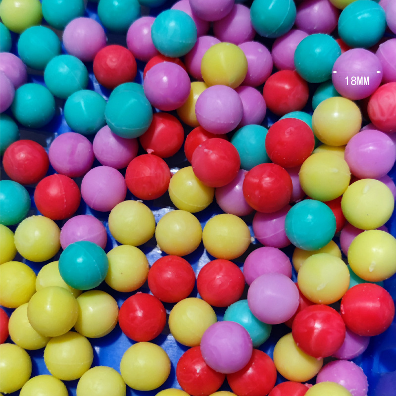 18mm mixed bouncy balls, solid balls, gashapon machine, jumping balls, street stall supply, gifts, children's prizes