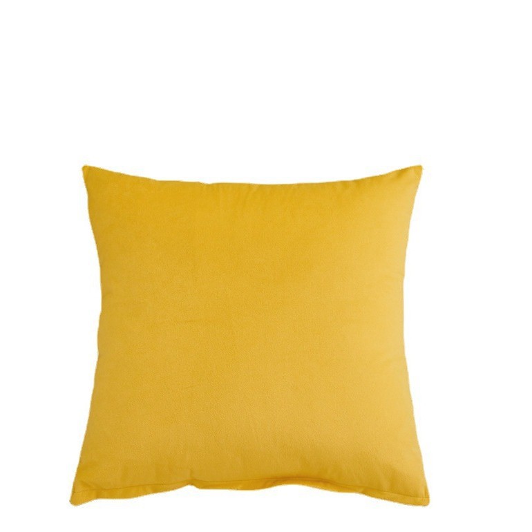 北欧ins纯色天鹅绒糖果色抱枕套现代简约沙发靠垫汽车靠枕可订货白底实物图