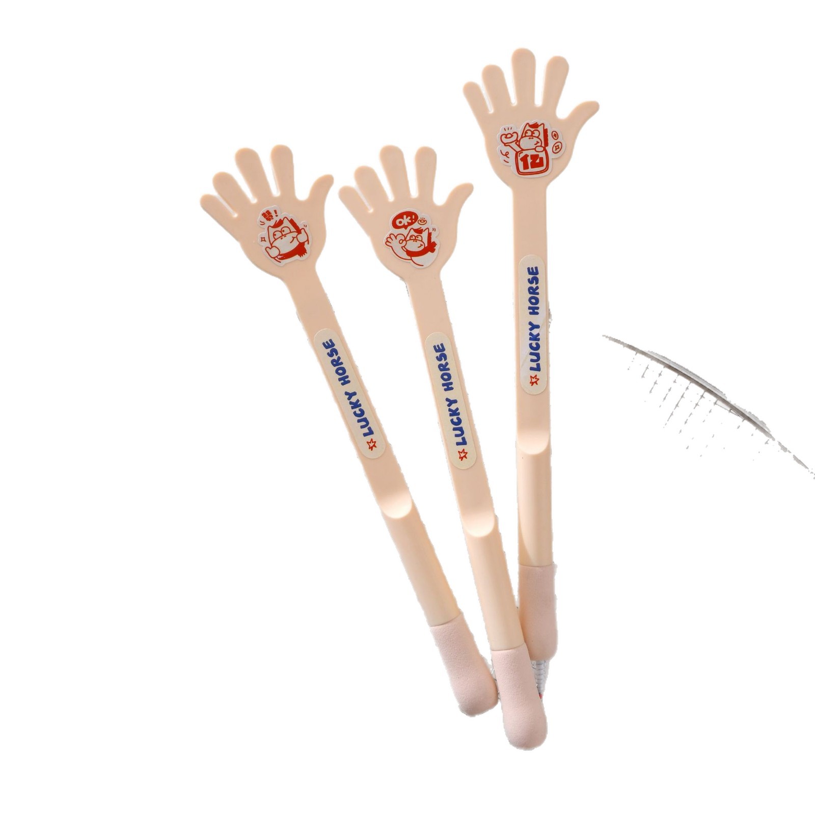 Flattery palm pen, fun gel pen, primary school palm pen, large-sized game prank prop, palm pen Item Picture