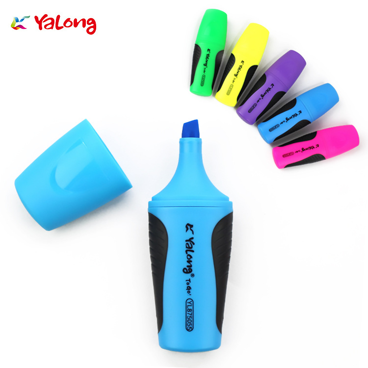 Yalong highlighter marker pens, high-quality highlighter markers, are selling well in Asia's foreign trade