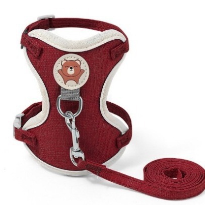 Wholesale of new cross-border pet chest and back strap vest style cat leashes and small and medium-sized dog anti-escape leashes Specification image