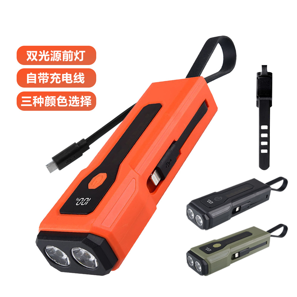 Mountain road bicycle accessories, night running lights, headlights, flashlights, ultra-bright headlights for night riding, waterproof, long range details Picture
