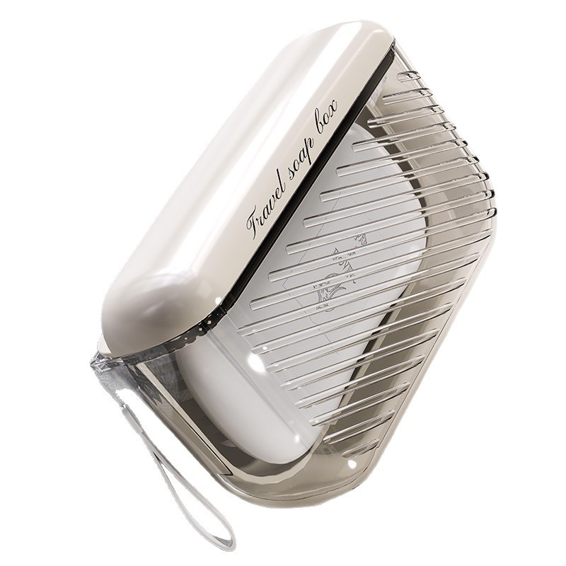 Travel Portable Soap Box, High-End Light Luxury Sealed Lid Draining Mini Soap Storage Box