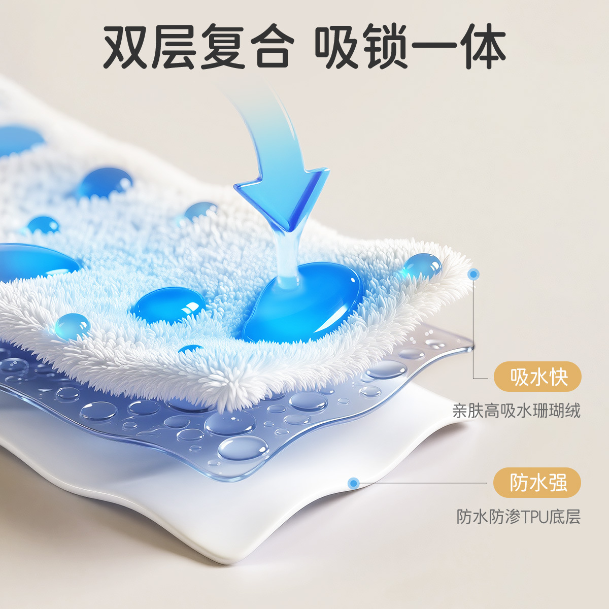 婧麒儿童洗漱巾宝宝洗脸刷牙防水围兜毛巾多功能不湿衣漱口巾大号产品图