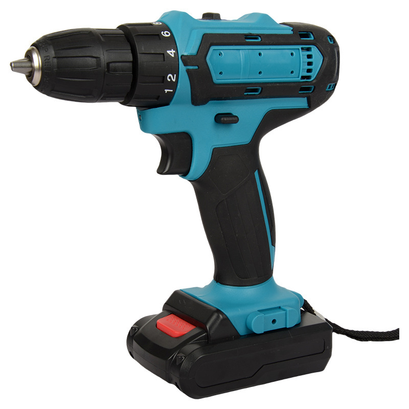 Electric screwdriver factory wholesale household portable 21v hand drill, rechargeable wireless drill, lithium battery drill details Picture