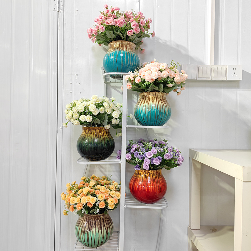 仿真花DIY发饰配件/假花/5朵塑膠花/仿真花/假花批发产品图