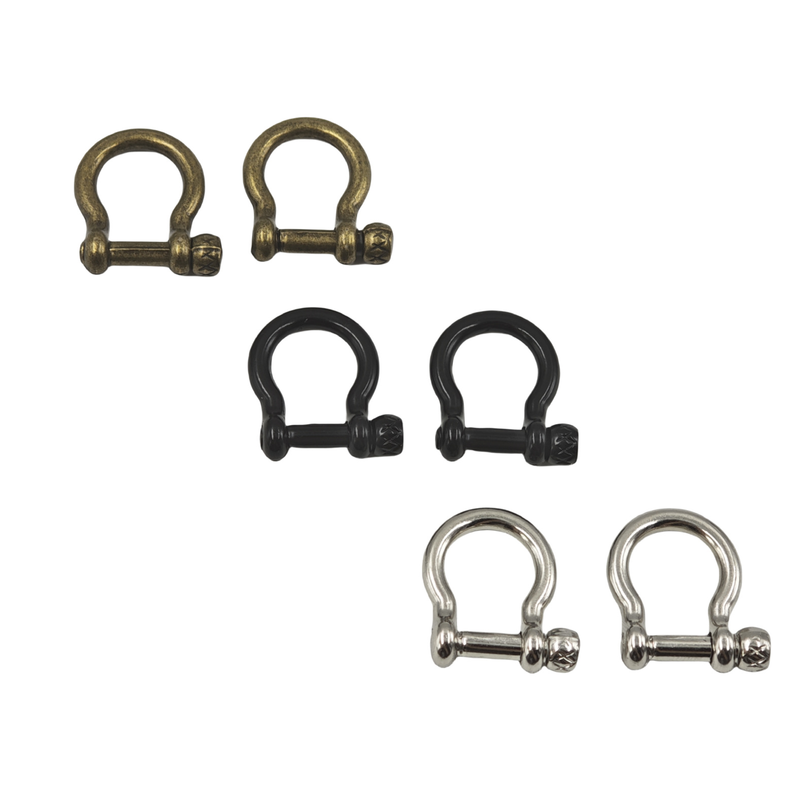 Bronze horse hoof buckle diy luggage hardware handcrafted leather goods accessories with screws, zinc alloy arched horse hoof buckle Application Scenario
