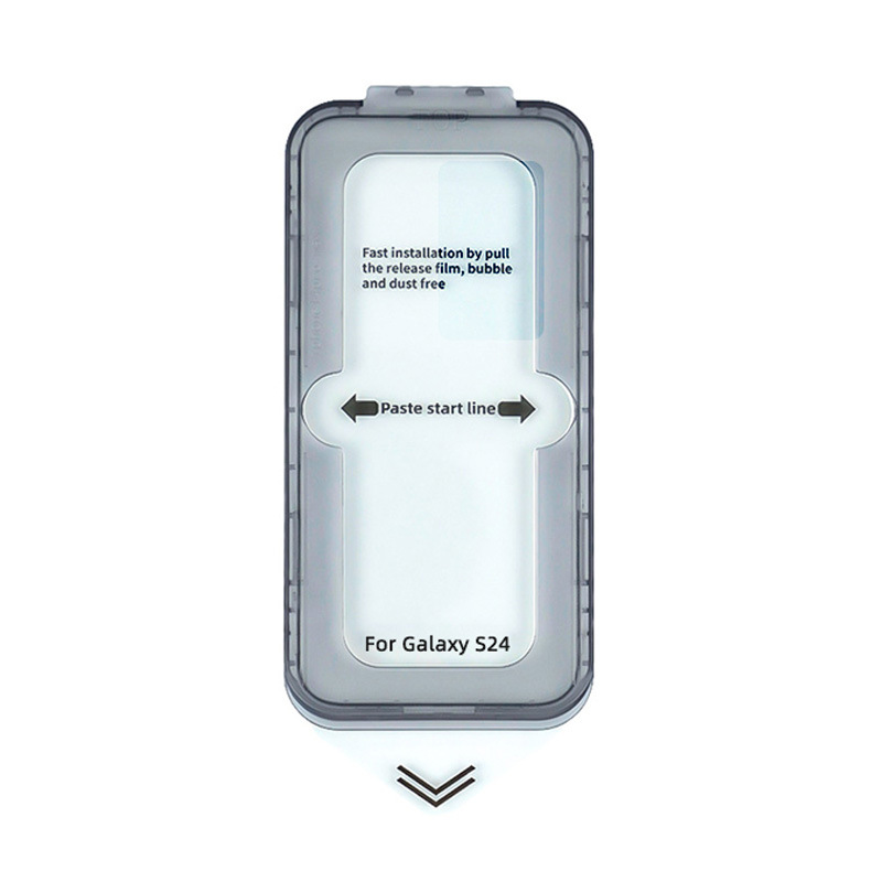 The dust-free cabin is suitable for Samsung s24ultra tempered film. Samsung S24 tempered film phone film dust-free cabin film application Item Picture