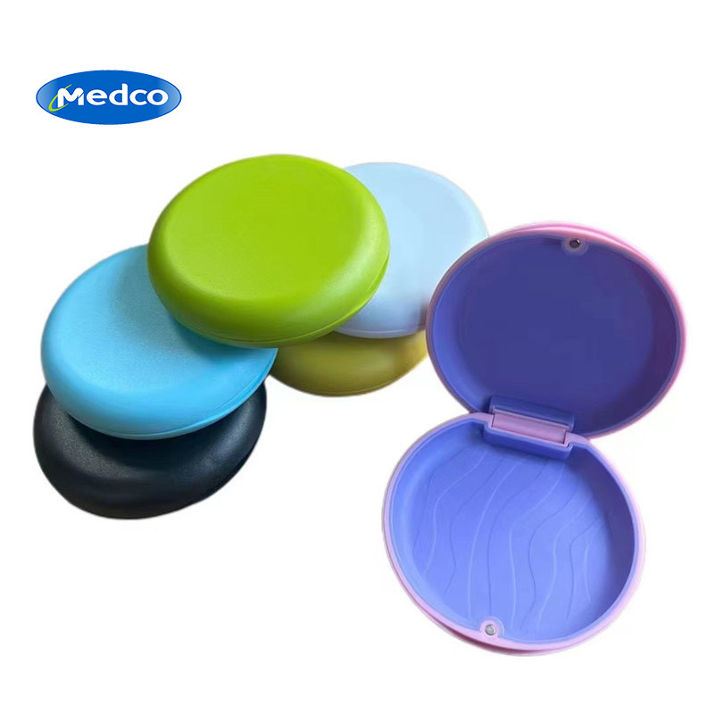 Cross-border exclusive portable magnetic teeth storage box, invisible braces box, denture box, storage box, dental fixed box