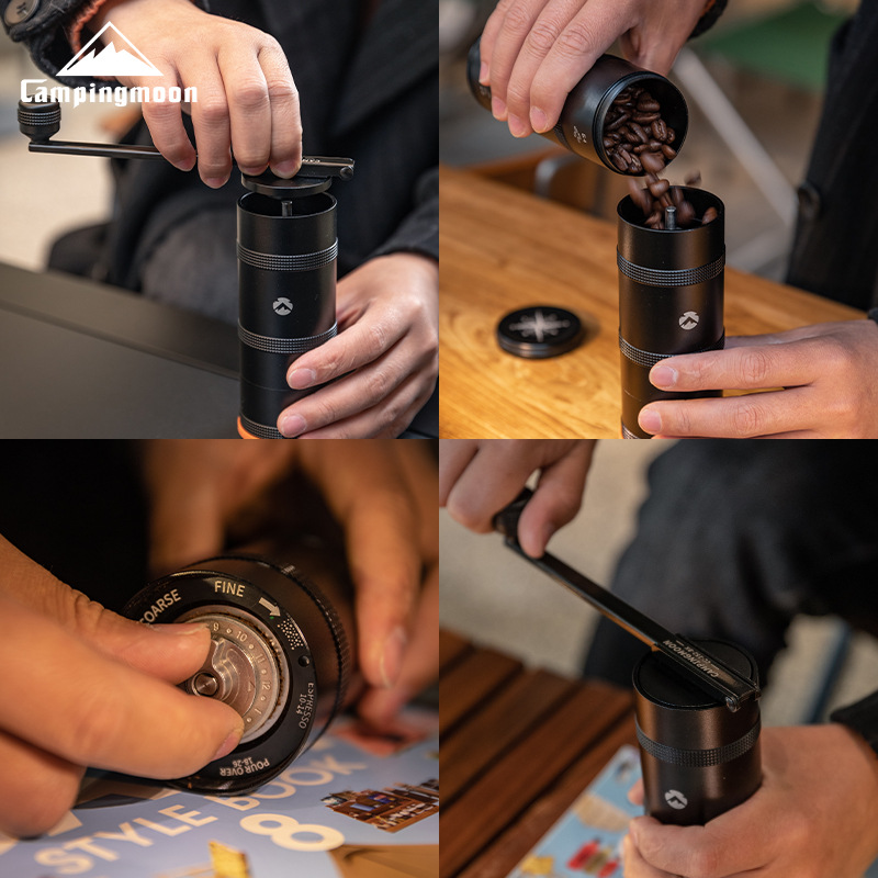 柯曼不锈钢磨芯折叠手摇咖啡磨豆机户外露营意式手冲咖啡研磨机详情图4