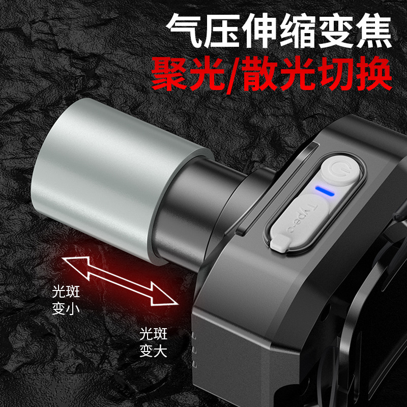 头灯cob头灯/头灯矿灯/红色小头灯/头灯/康铭手电筒产品图
