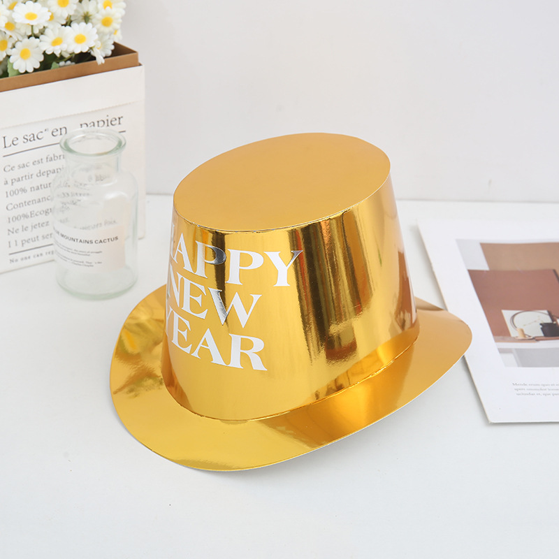 New Year's Eve party decoration paper hats, Lincoln hats, holiday top hats, birthday party magic hats Application Scenario