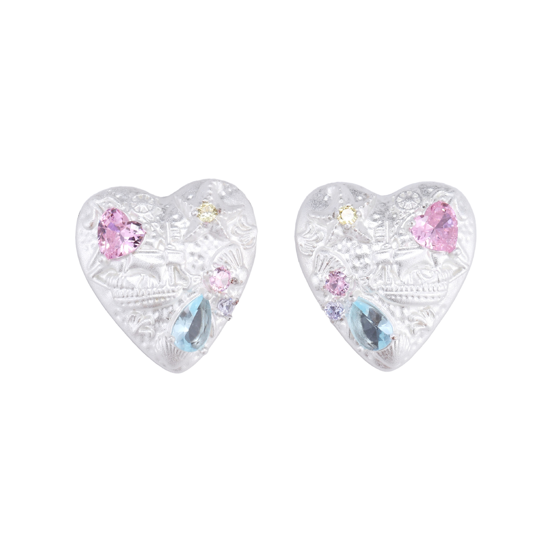 Tidal Star Shell Series earrings, original design for women, fashionable, exquisite, versatile, sweet and cool style, 925 silver needle earrings wholesale Item Picture