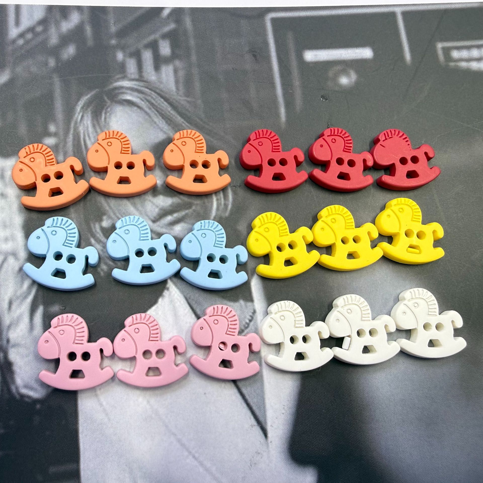 Cartoon cute animal buttons, panda, frog, Kapipala shaped children's buttons, children's clothing, socks, hats and decorations