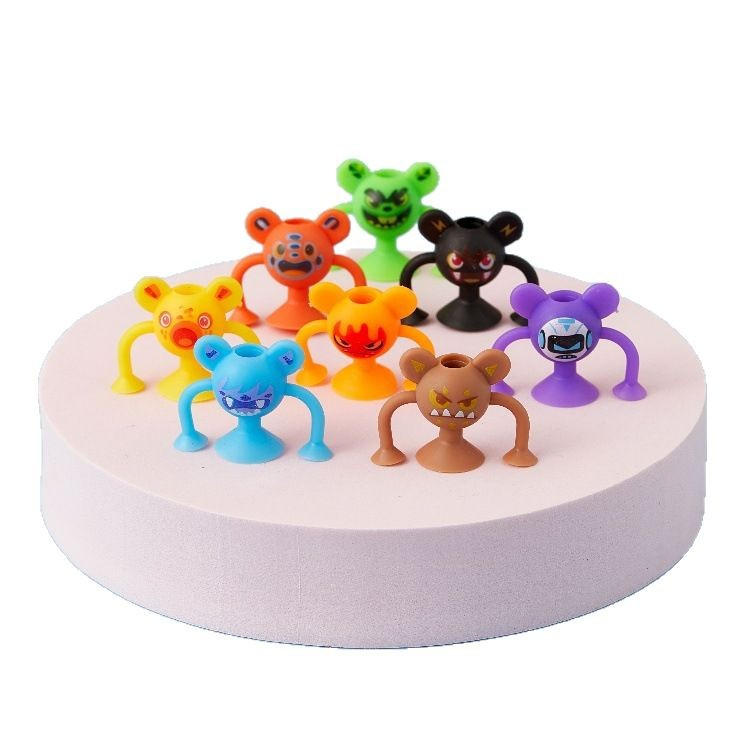 Colorful cartoon monster 3D printed gyroscope toy Kneading Fun capsule Gacha Item Picture