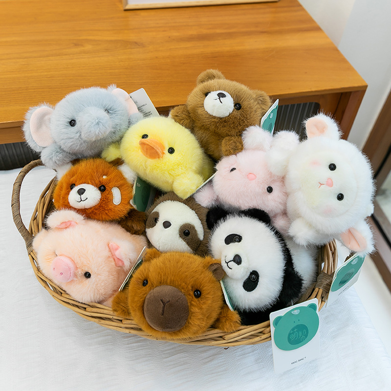 Wholesale of stuffed panda plush toys, scented brown bear palm treasure, wedding scattering powder rabbit, office sloth desk decoration