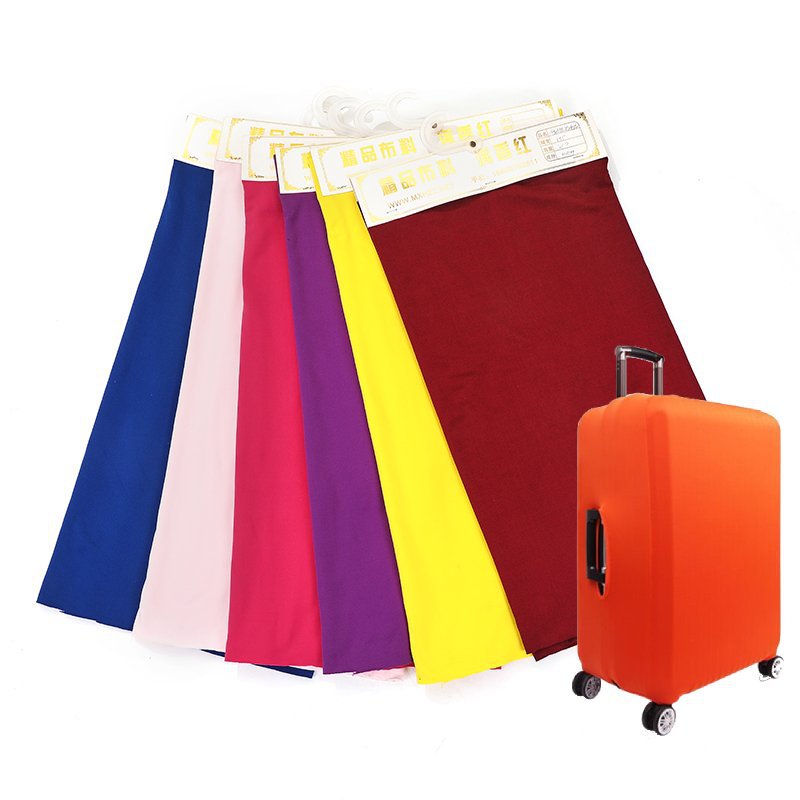 Milk silk suitcase protective cover, thickened elastic handle suitcase cover, travel suitcase dust cover, solid color simple fabric