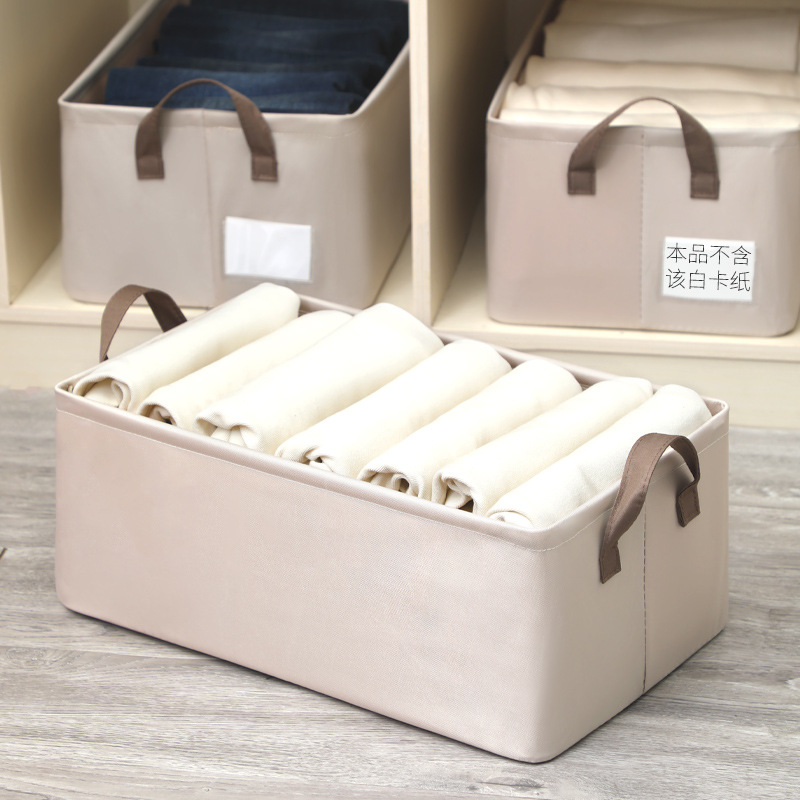 The new Huadani Morandi color clothing storage basket is a bestseller by the organizer. It is a household fabric storage box Item Picture