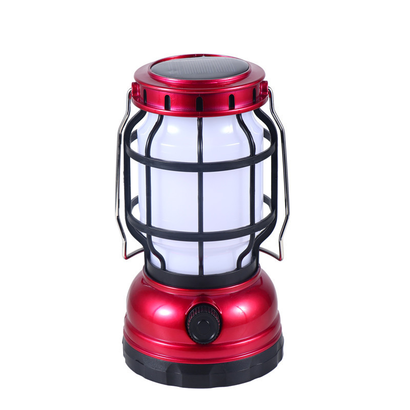 Jiuyue's new LED solar camping lamp, USB charging outdoor camping lamp, and household emergency portable lamp