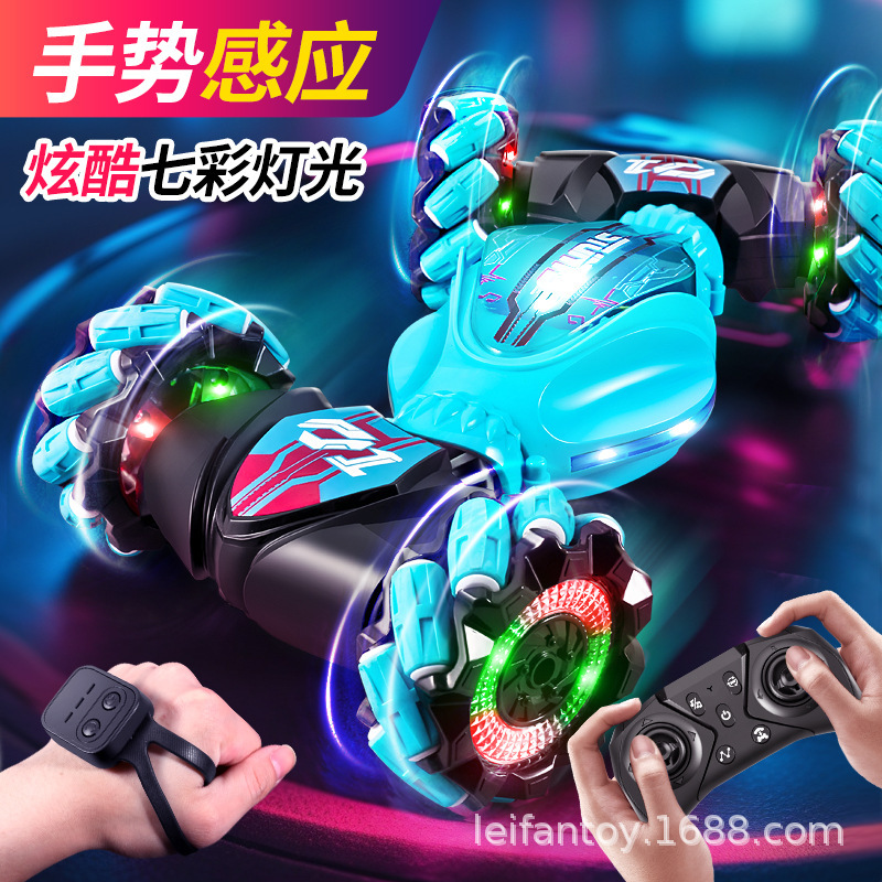 跨境手势感应扭变2.4G四驱遥控车RC越野攀爬特技漂移赛车男孩玩具产品图